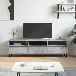 vidaXL betonszürke szerelt fa TV-szekrény 150x30x44, 5 cm (831304)