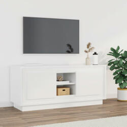 vidaXL fehér magasfényű szerelt fa TV-szekrény 102x35x45 cm (819862)