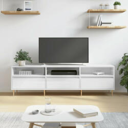 vidaXL magasfényű fehér szerelt fa TV-szekrény 150 x 30 x 44, 5 cm (831270)