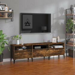 vidaXL füstös tölgyszínű szerelt fa TV-szekrény 150x30x44, 5 cm (831922) - balena