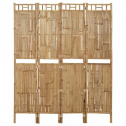vidaXL 4 paneles bambusz térelválasztó 160 x 180 cm (341749) - balena