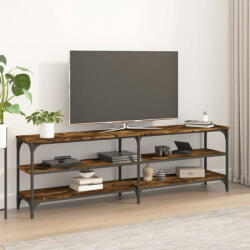 vidaXL füstös tölgyszínű szerelt fa TV-szekrény 160x30x50 cm (826751)