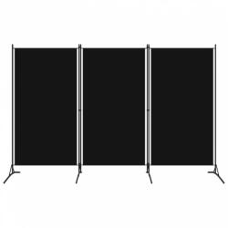 vidaXL fekete 3 paneles paraván 260 x 180 cm (320734) - balena