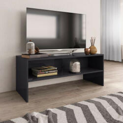 vidaXL magasfényű szürke forgácslap TV-szekrény 100 x 40 x 40 cm (800053)