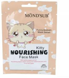 Mond'Sub Mască de față hrănitoare cu imprimare de pisică - Mond'Sub Kitty Nourishing Face Mask 24 ml Masca de fata