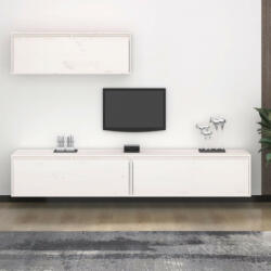 vidaXL 3 darab fehér tömör fenyőfa TV-szekrény (3100140)