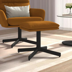 vidaXL barna bársony lábzsámoly 60x60x36 cm (341634)