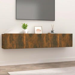 vidaXL 2 db füstös tölgy színű szerelt fa TV-szekrény 80 x 30 x 30 cm (820463)