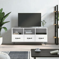 vidaXL fehér magasfényű szerelt fa TV-szekrény 102x36x50 cm (829030)