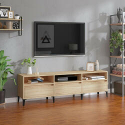 vidaXL sonoma-tölgyszínű szerelt fa fali TV-szekrény 150x30x44, 5 cm (831920)