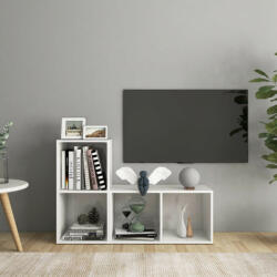 vidaXL 2 db magasfényű fehér forgácslap TV-szekrény 72 x 35 x 36, 5 cm (3079949)