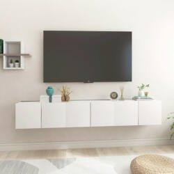 vidaXL 3 db fehér függő TV-szekrény 60 x 30 x 30 cm (804510)