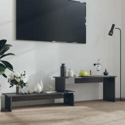 vidaXL magasfényű szürke forgácslap TV-szekrény 180 x 30 x 43 cm (806273)