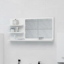 vidaXL fehér forgácslap fürdőszobai tükör 90 x 10, 5 x 45 cm (805015)