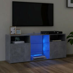 vidaXL szürke TV-szekrény LED-világítással 120 x 30 x 50 cm (804305)