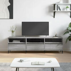 vidaXL szürke sonoma színű szerelt fa TV-szekrény 150x30x44, 5 cm (831298)