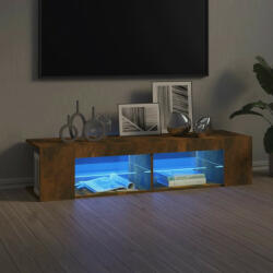 vidaXL füstös tölgyszínű TV-szekrény LED-világítással 135 x 39 x 30 cm (815693)