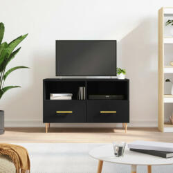 vidaXL fekete szerelt fa TV-szekrény 80 x 36 x 50 cm (828957)