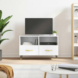 vidaXL fehér magasfényű szerelt fa TV-szekrény 80x36x50 cm (828950)