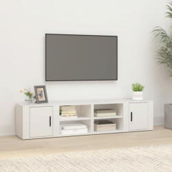 vidaXL 2 db fehér szerelt fa TV-szekrény 80 x 31, 5 x 36 cm (819437)