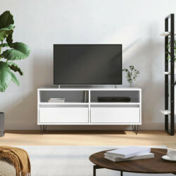 vidaXL magasfényű fehér szerelt fa TV-szekrény 100 x 34, 5 x 44, 5 cm (831238)
