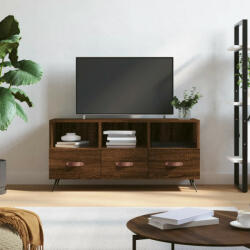 vidaXL barna tölgyszínű szerelt fa TV-szekrény 102 x 36 x 50 cm (829011)