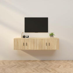 vidaXL 2 db sonoma-tölgyszínű fali TV-szekrény 80 x 34, 5 x 40 cm (3188353)