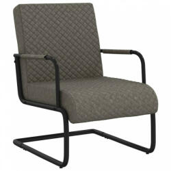 vidaXL sötétszürke konzolos műbőr szék (325783)