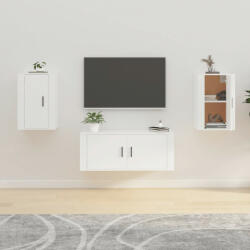 vidaXL 2 db fehér falra szerelhető TV-szekrény 40 x 34, 5 x 60 cm (816657)