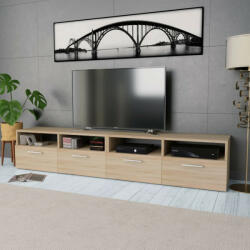 vidaXL 2 db tölgyfa színű faforgácslap TV szekrény 95 x 35 x 36 cm (275111)