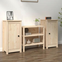 vidaXL 2 db tömör fenyőfa tálalószekrény 39x35x80 cm (813725) - balena