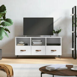 vidaXL fehér magasfényű szerelt fa TV-szekrény 102x36x50 cm (829006)