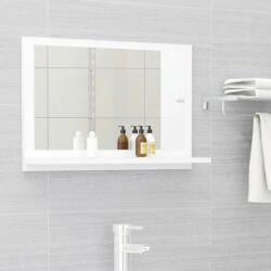 vidaXL fehér forgácslap fürdőszobai tükör 60 x 10, 5 x 37 cm (804562)