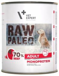 VetExpert VETEXPERT RAW PALEO - Hrană umedă pentru câini adulți - vită - 800g