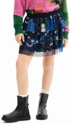 Desigual gyerek szoknya mini, harang alakú - többszínű 152 - answear - 14 190 Ft