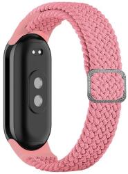 gigapack Pótszíj (egyedi méret, textil, szőtt minta, állítható) RÓZSASZÍN Xiaomi Band 8 (GP-146571)