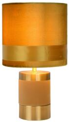Lucide Frizzle okkersárga-arany asztali lámpa (LUC-10500/81/34) E14 1 izzós IP20 (10500/81/34)