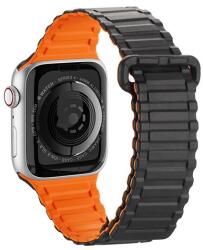 DUX DUCIS pótszíj (egyedi méret, szilikon, mágneses zár) NARANCSSÁRGA Apple Watch Ultra 49mm, Apple Watch Series 7 45mm, Apple Watch Series SE 2 44mm, Apple Watch Series 1 42mm, Apple Watch Seri (GP-137717)
