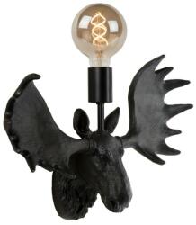 Lucide Moose fekete falikar (LUC-47209/01/30) E27 1 izzós IP20 (47209/01/30)