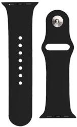 gigapack Pótszíj (egyedi méret, szilikon, állítható, fém kapocs) FEKETE Apple Watch Series 4 44mm, Apple Watch Series 3 42mm, Apple Watch Series 8 45mm, Apple Watch Series 5 44mm, Apple Watch Series SE (GP-142