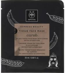 Apivita Mască-detox din țesătură pentru față - Apivita Express Beauty Tissue Face Mask Carob 20 ml Masca de fata