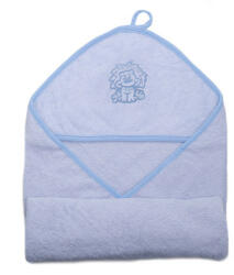 Stella fürdőlepedő hímzett 80x80 kék oroszlán - babycenter-online