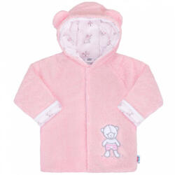 NEW BABY Téli baba kabátka New Baby Nice Bear rózsaszín - 56 (0-3 h)
