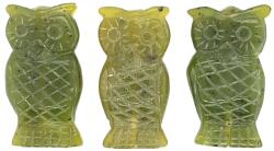  Pandantiv din Jad Lemon Bufnita - 51 x 28 x 9 mm - 1 Buc