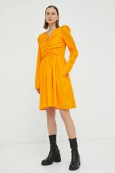 Gestuz ruha TolinaGZ Ls narancssárga, mini, harang alakú - narancssárga 36