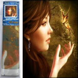 NORIMPEX - Puzzle Pictura cu diamant: Printesa fluture 30x40cm - 1 - 39 piese
