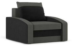 Greensite Monviso fotel, normál szövet, hab töltőanyag, szín - szürke / fekete