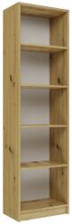 Greensite Shannan R50 polcos szekrény, könyvtartó, 50x181.5x30 cm, tölgy