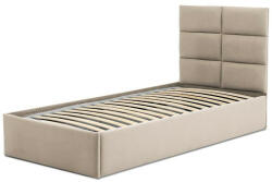 GreenSite TORRES kárpitozott ágy, ágyneműtartóval, 90x200 cm, szín - bézs, matrac nélkül