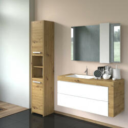 GreenSite Shannan S30 fürdőszoba szekrény, 30x170x30 cm, tölgy